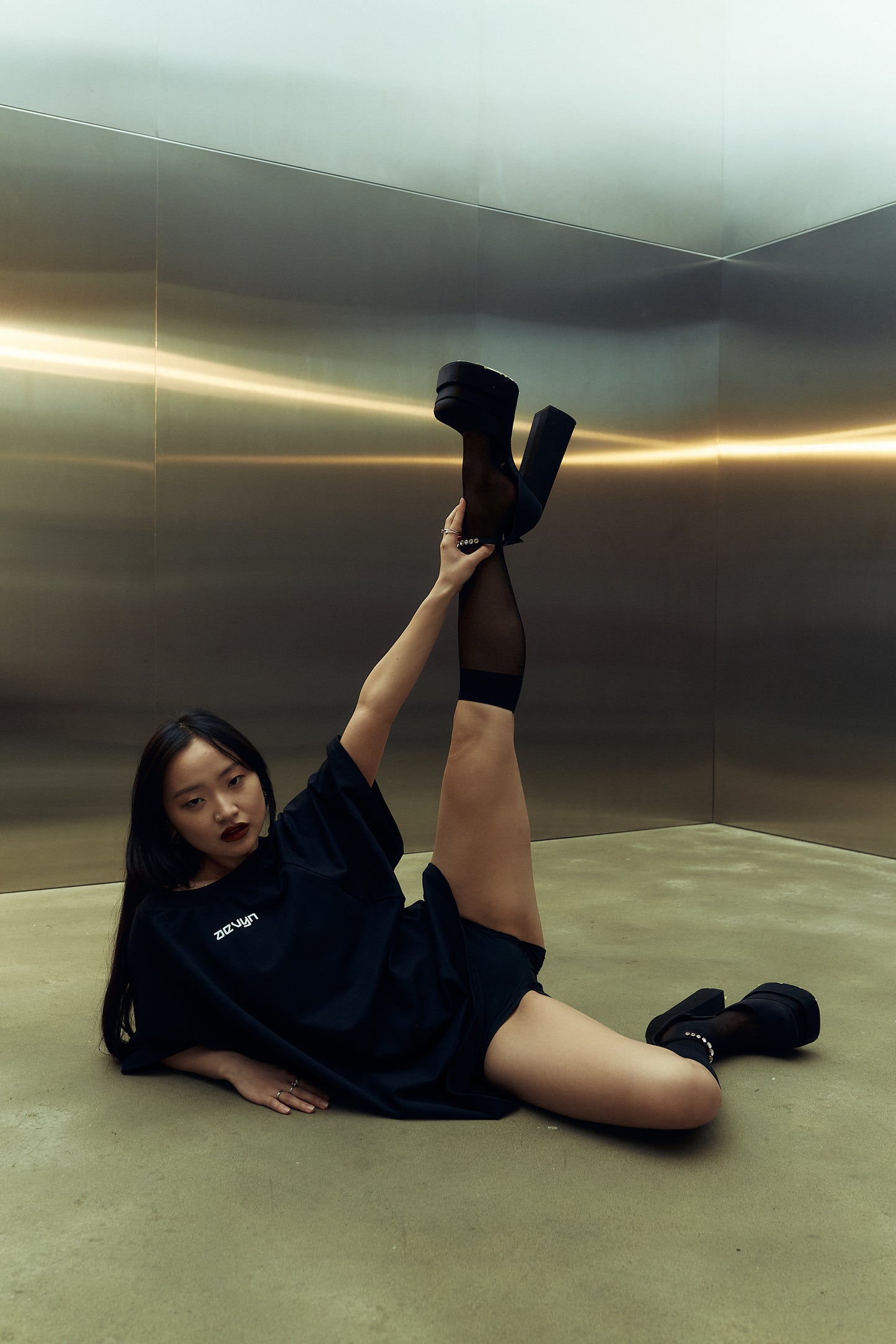 T-Shirt Davy Baddie Black