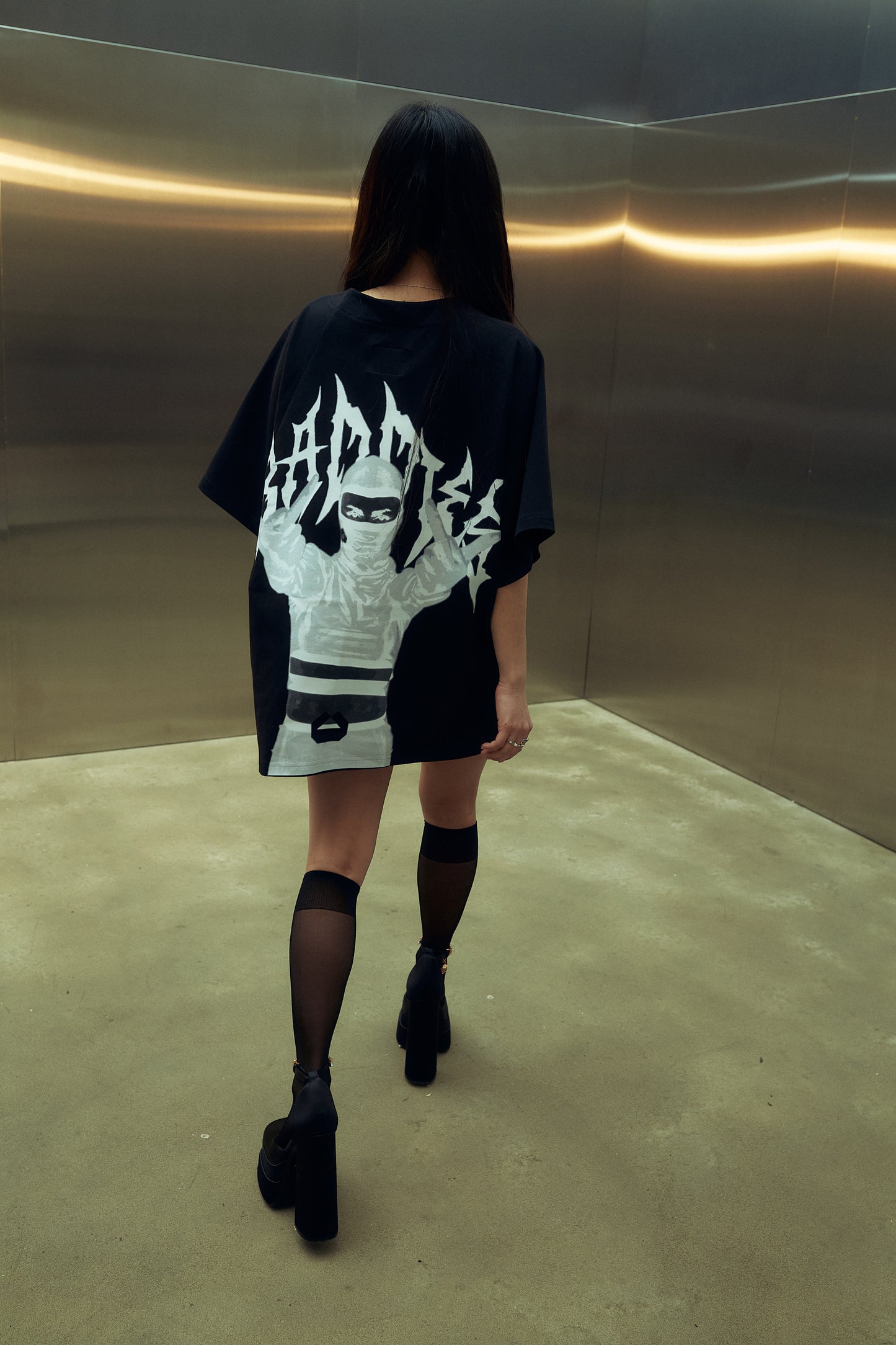 T-Shirt Davy Baddie Black
