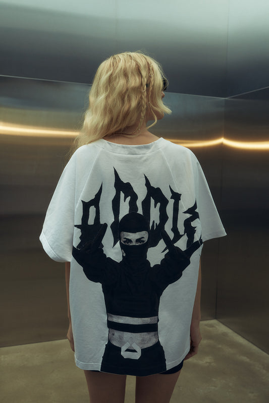 T-Shirt Davy Baddie White